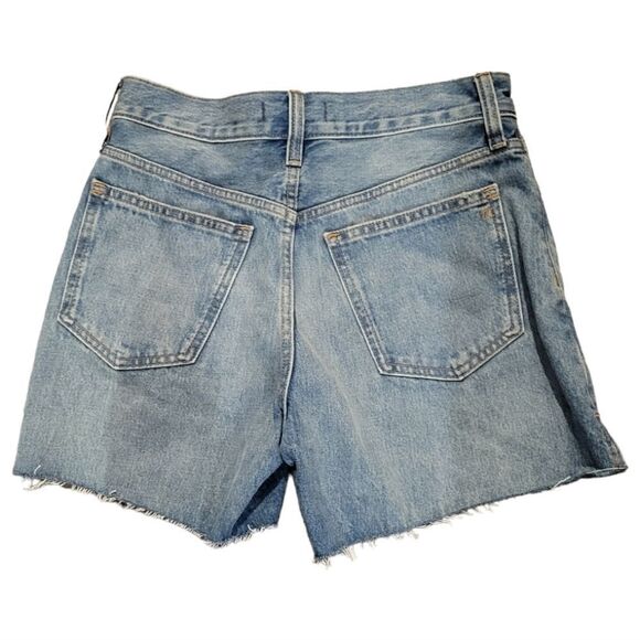 NWT Made Well relaxed mid length denim jean shorts kelton wash sz 25 - Picture 4 of 8
